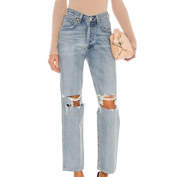 Citizens of Humanity V Front Wide Leg Jeans Size 25 - Picture 1 of 15